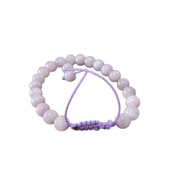 Lavender Kunzite Adjustable Gemstone Bracelet. B202 - Picture 1 of 4